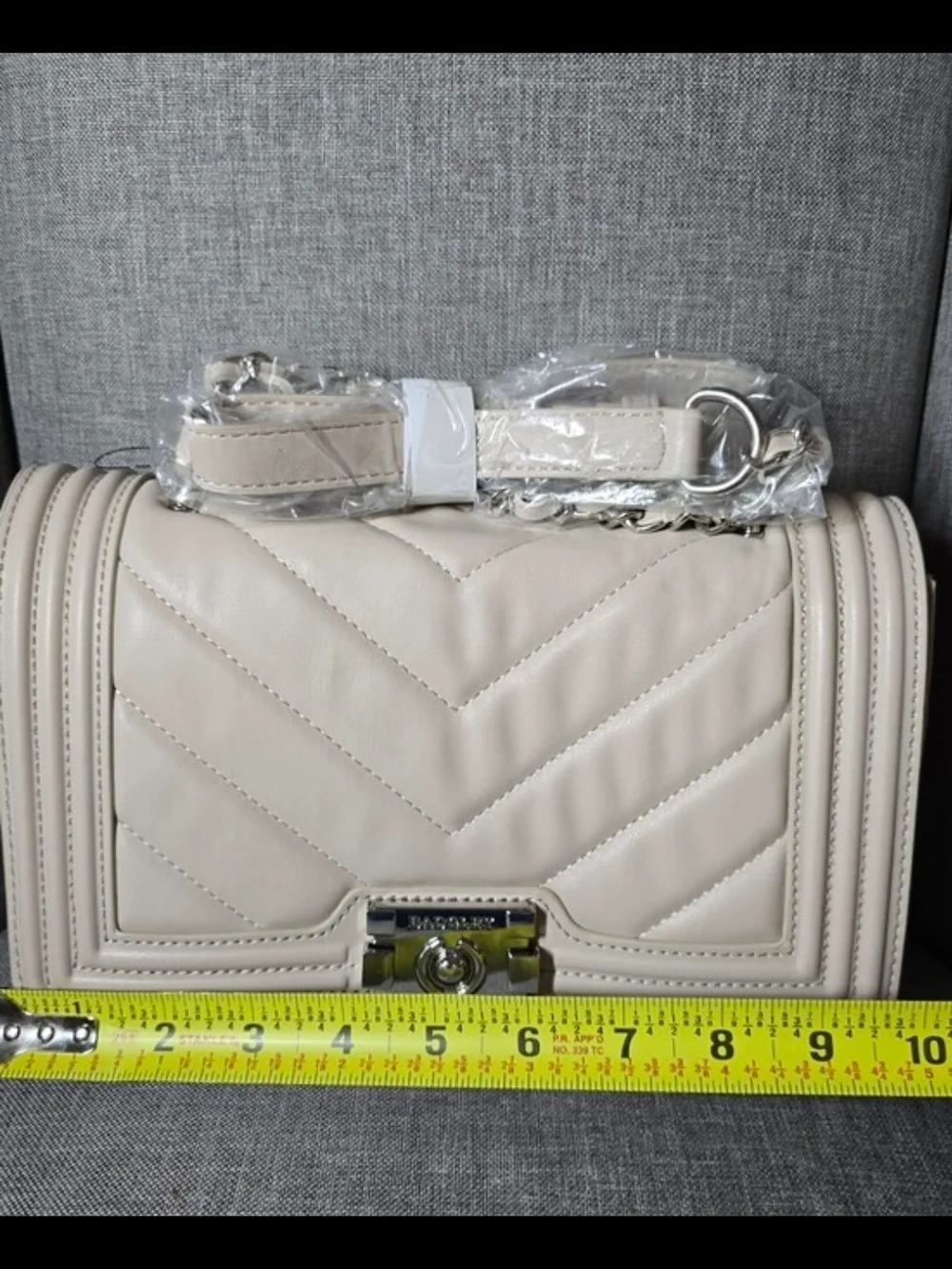 Badgley Mischka Quilted Chain-Handle/Strap Shoulder Bag
